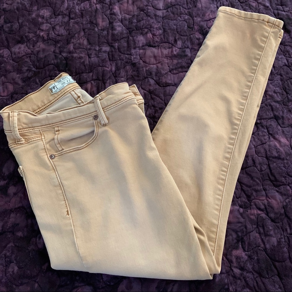 Free People skinny cropped jeans